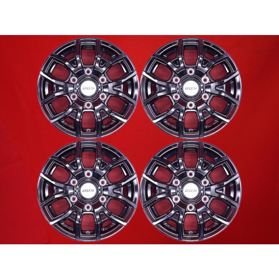 キャラバン用　15インチホイール　中古4本　6H PCD139.7 6J +44 ハブ径100 D.O.S VS-T6 中古品 アルミホイール 4本 6J 15インチ PCD139.7 6穴 +45