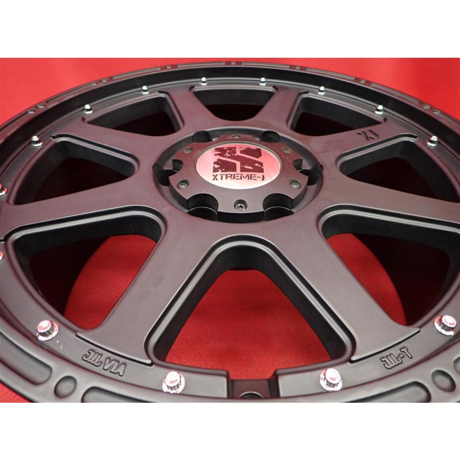 XTREME-J 中古品 アルミホイール 4本 8J 18インチ PCD139.7 6穴 +25