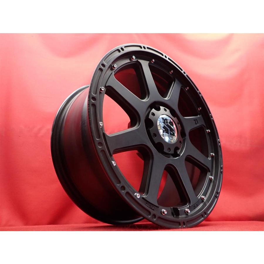 XTREME-J 中古品 アルミホイール 4本 8J 18インチ PCD139.7 6穴 +25