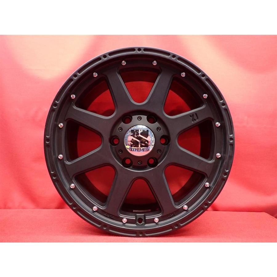 XTREME-J 中古品 アルミホイール 4本 8J 18インチ PCD139.7 6穴 +25