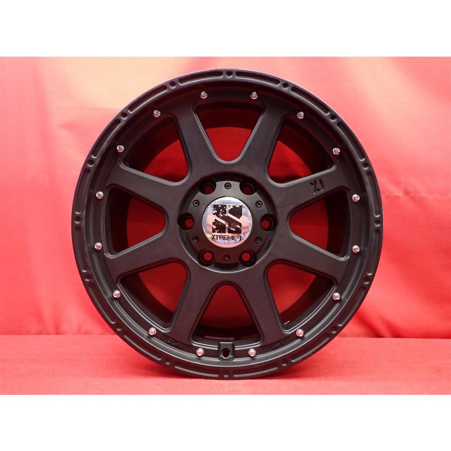 XTREME-J 中古品 アルミホイール 4本 8J 18インチ PCD139.7 6穴 +25