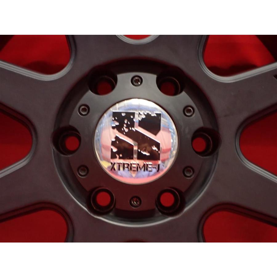 XTREME-J 中古品 アルミホイール 4本 8J 18インチ PCD139.7 6穴 +25