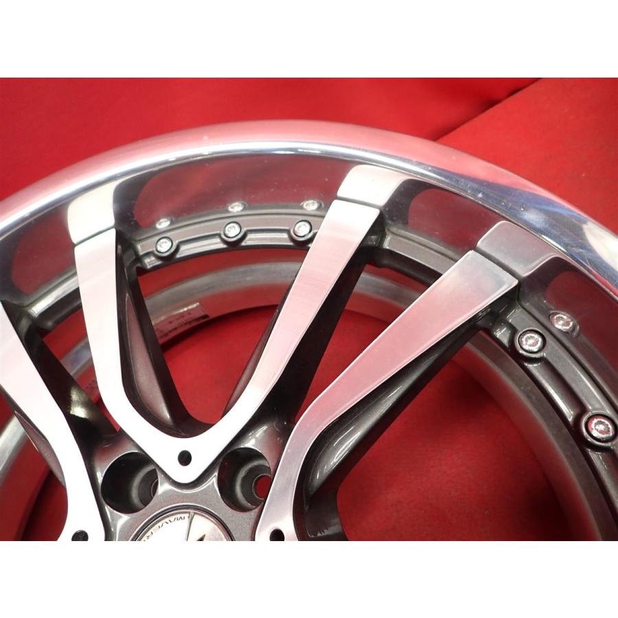 深リム WEDS MAVERICK 405S 中古品 アルミホイール 4本 8.5/9.5J 20