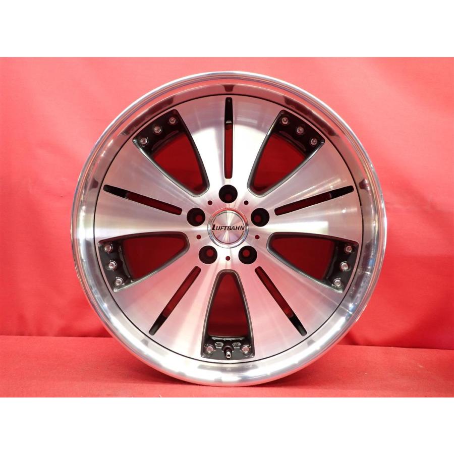 ルフトバーン S5 マルチピース 中古品 アルミホイール 4本 8J 19インチ