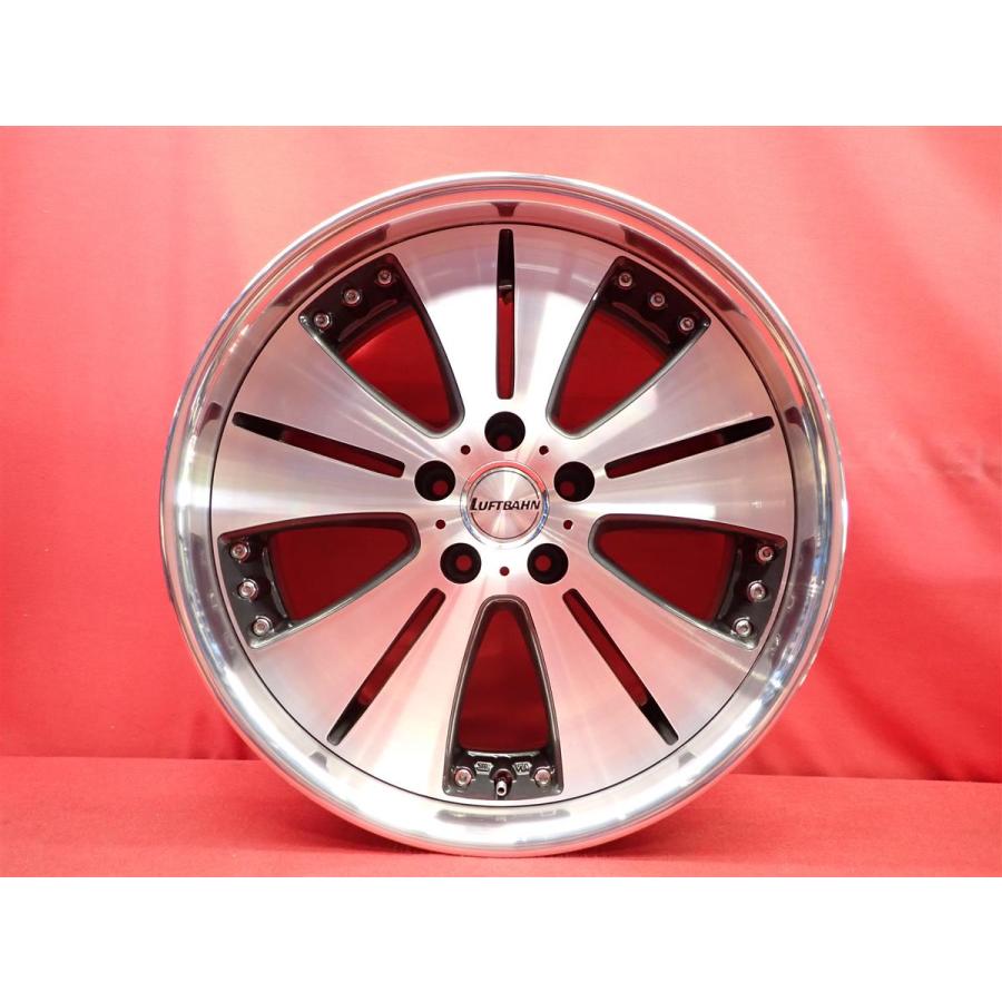 ルフトバーン S5 マルチピース 中古品 アルミホイール 4本 8J 19インチ
