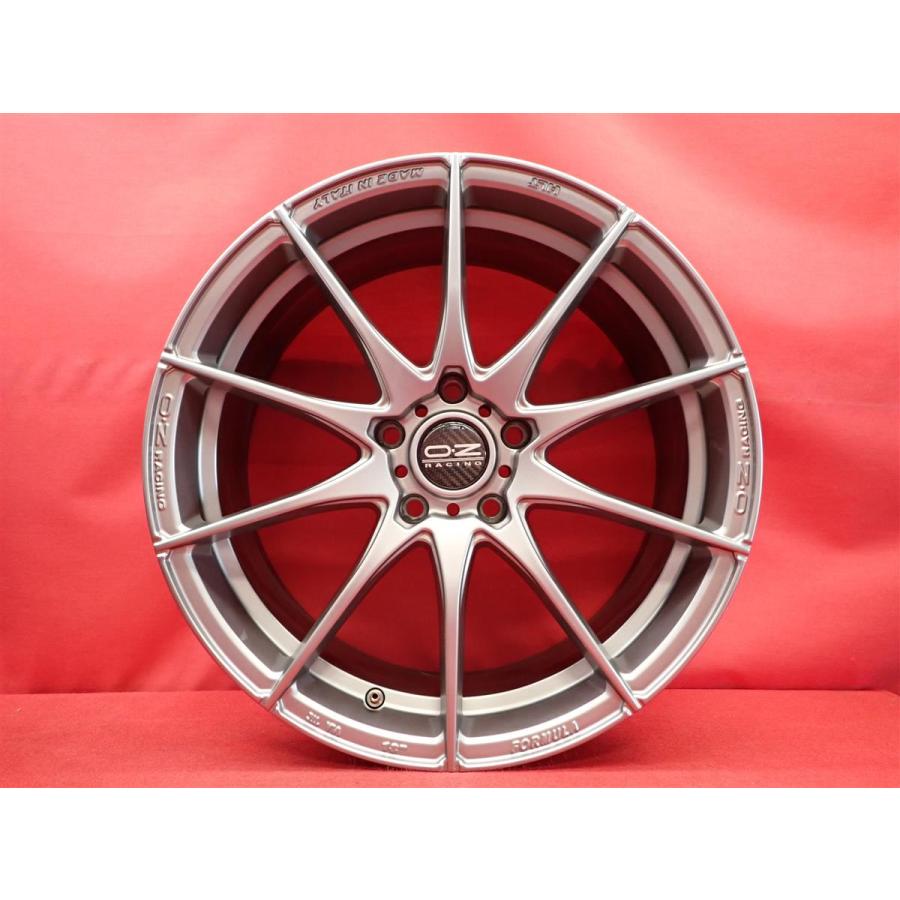 軽量 1本9.5kg OZ FORMULA HLT 中古品 アルミホイール 4本 7.5J 18インチ PCD112 5穴 +50 ハブ径Φ57 ゴルフ8 VIII アウディA3 8V 等へ aa18の画像