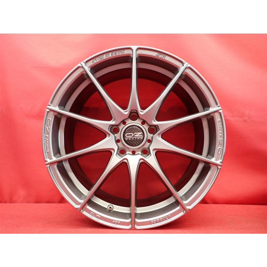 軽量 1本9.5kg OZ FORMULA HLT 中古品 アルミホイール 4本 7.5J 18インチ PCD112 5穴 +50 ハブ径Φ57 ゴルフ8 VIII アウディA3 8V 等へ aa18の画像