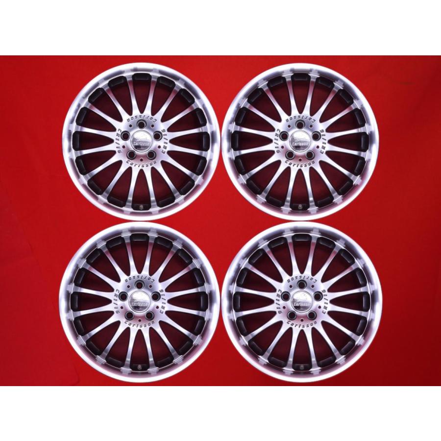 Carlsson CR16 16インチ中古品 Carlsson カールソン CR1/16 中古品 アルミホイール 4本 8/9J 19インチ