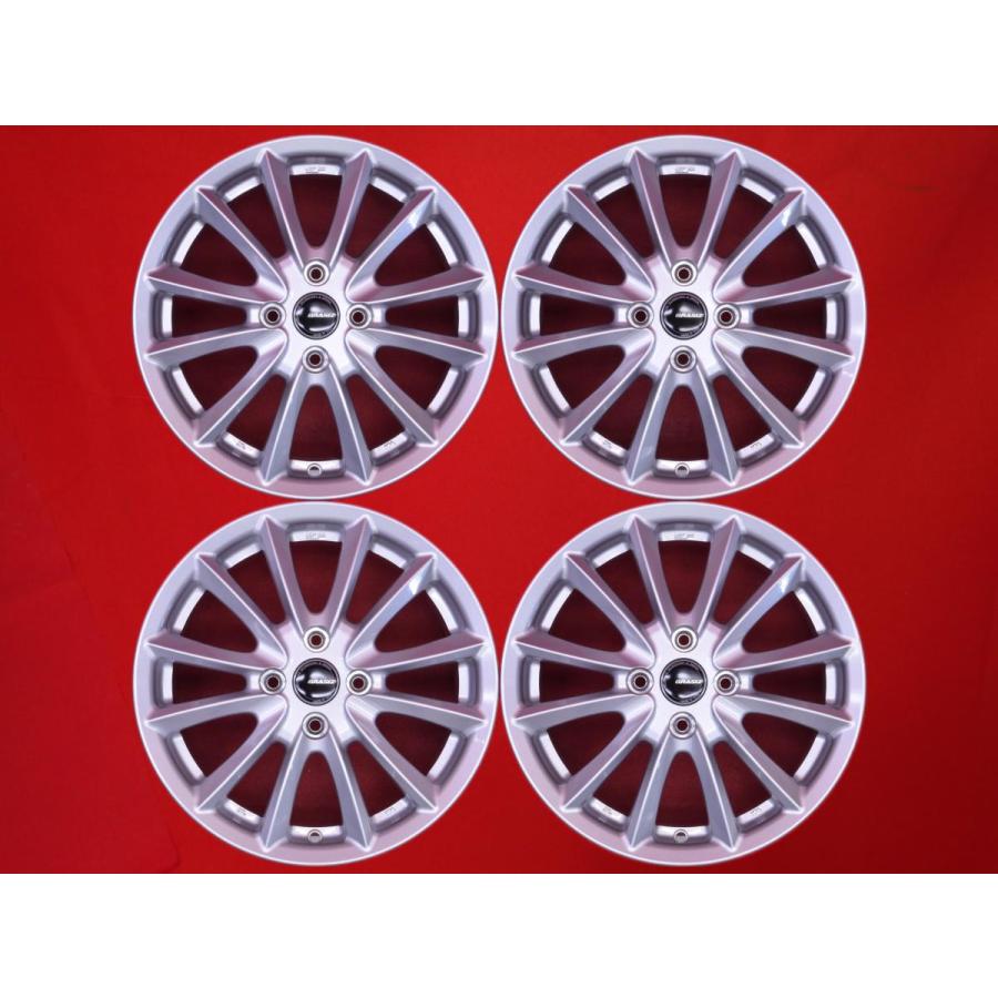 AQUA 15インチ 6.0 100 5穴 45 4本セット QRASIZ クライシズ VS6 中古品 アルミホイール 4本 6J 15インチ PCD100