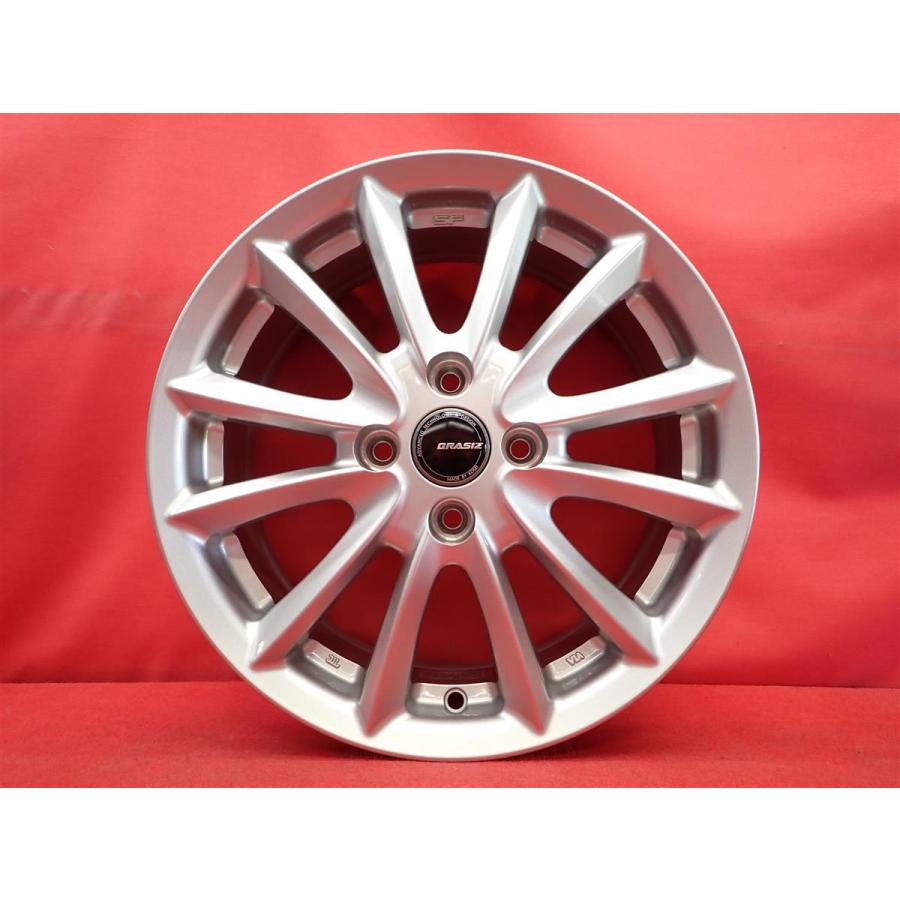 QRASIZ クライシズ VS6 中古品 アルミホイール 4本 6J 15インチ PCD100