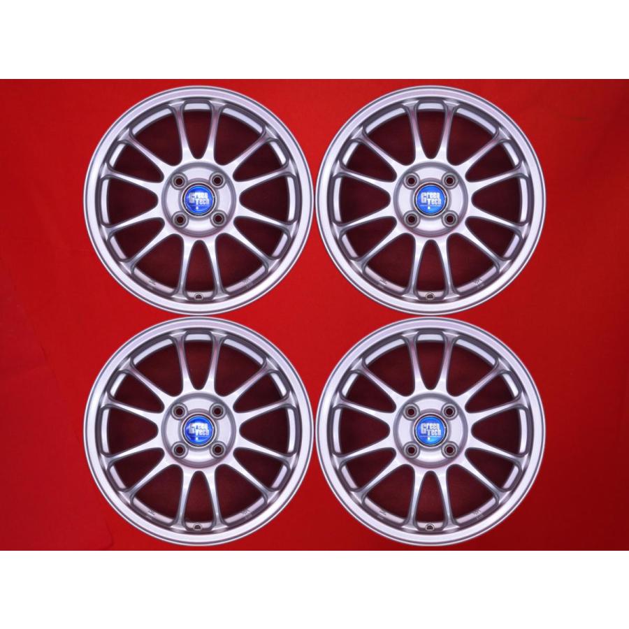 軽量 1本5.1kg GreenTech 中古品 アルミホイール 4本 5J 15インチ