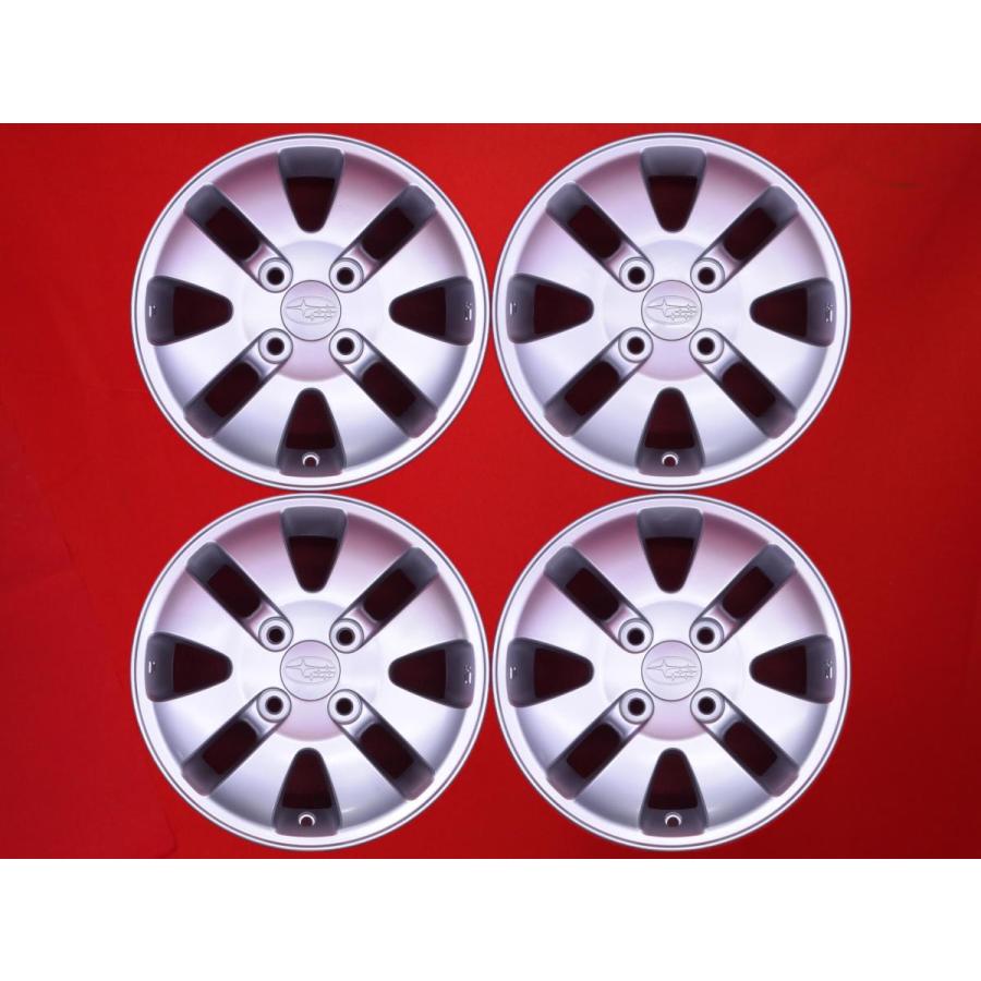 希少 SUBARU スバル サンバー ディアス 純正 中古品 アルミホイール 4