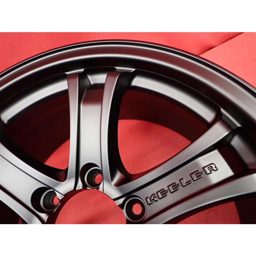 WEDS KEELER FORCE 中古品 アルミホイール 4本 8J 18インチ PCD139.7 6