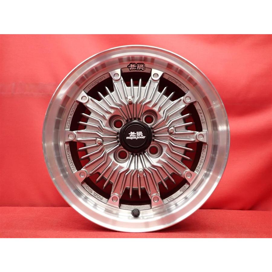 絶版 希少 無限 CF-48 中古品 アルミホイール 4本 6J 14インチ PCD100