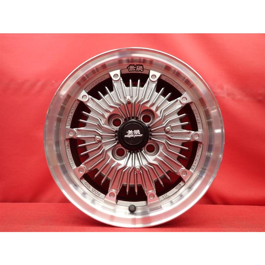 絶版 希少 無限 CF-48 中古品 アルミホイール 4本 6J 14インチ PCD100