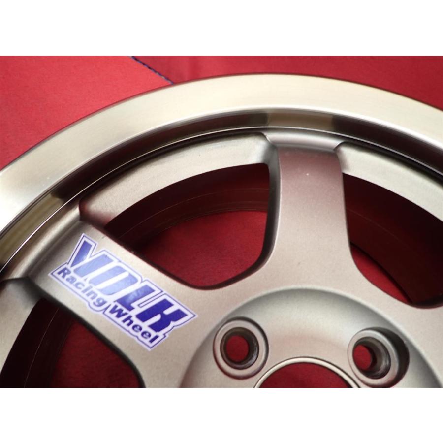 鍛造 軽量 1本4.4kg ボルクレーシング TE37 中古ホイール 4本 6J 14
