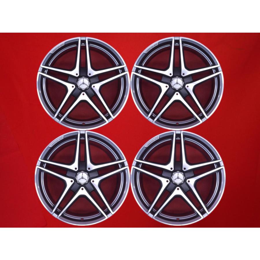 ☆送料込☆美品☆メルセデス・ベンツ W205 Cクラス AMG 純正 19インチ ベンツ Cクラス W205 純正 AMG 中古品 アルミホイール 4本 8.5/9.5J 19