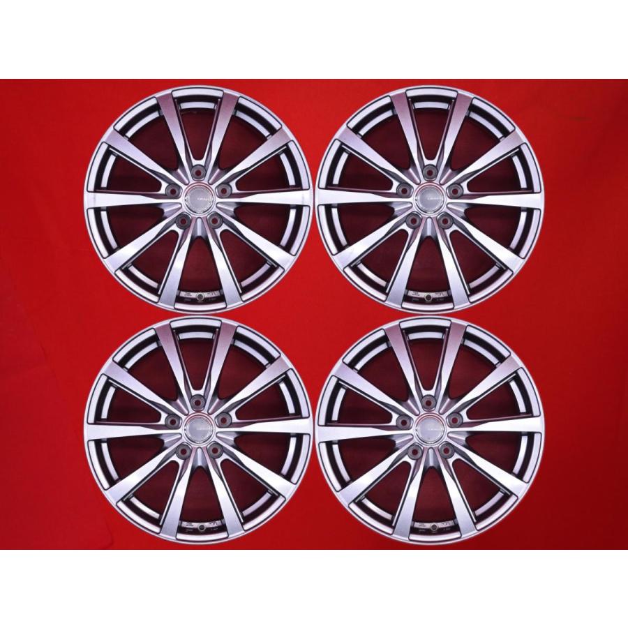 GRASS ZX 中古品 アルミホイール 4本 7J 17インチ PCD114.3 5穴 +48