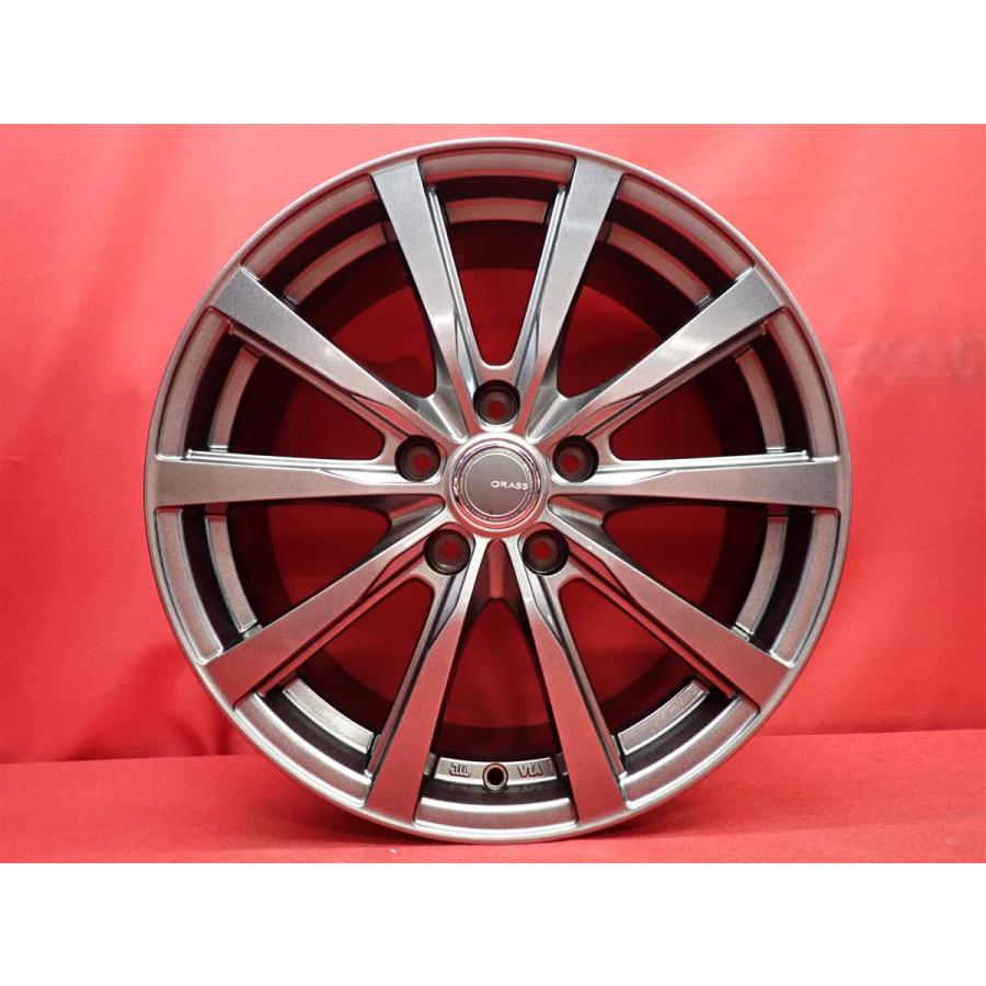 ホイール 17インチ 7J ＋48 PCD100 ◇5H 宮城 GRASS ZX 中古品 アルミホイール 4本 7J 17インチ PCD114.3 5穴 +48