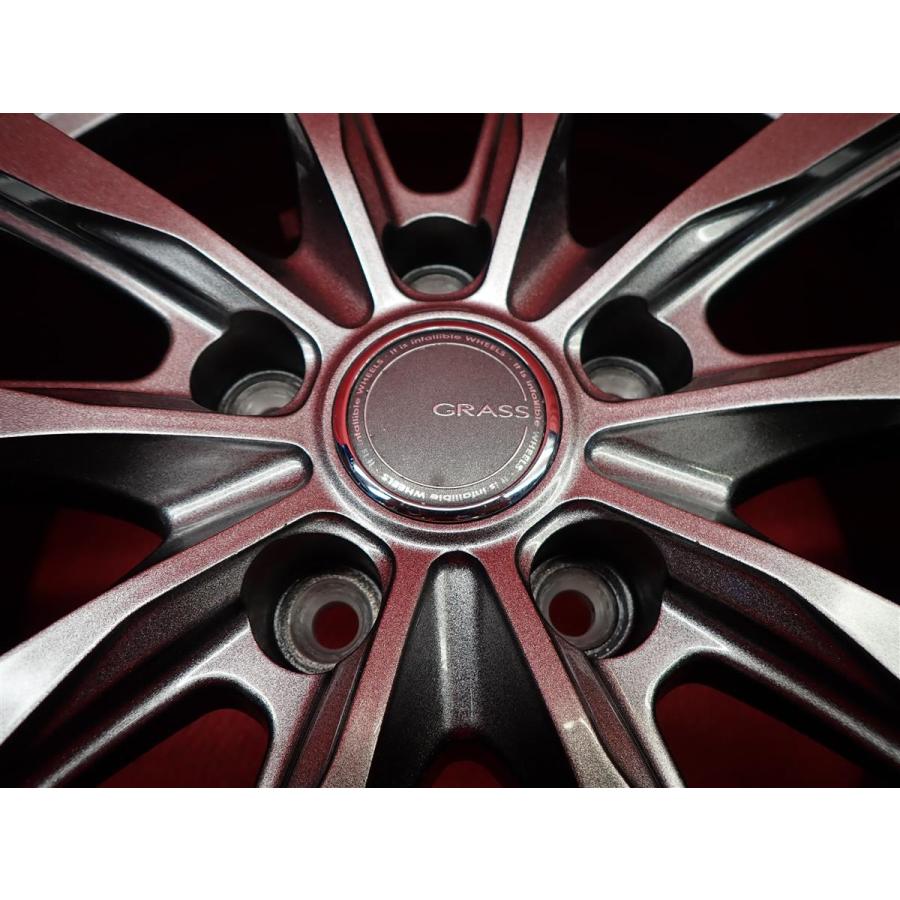 GRASS ZX 中古品 アルミホイール 4本 7J 17インチ PCD114.3 5穴 +48