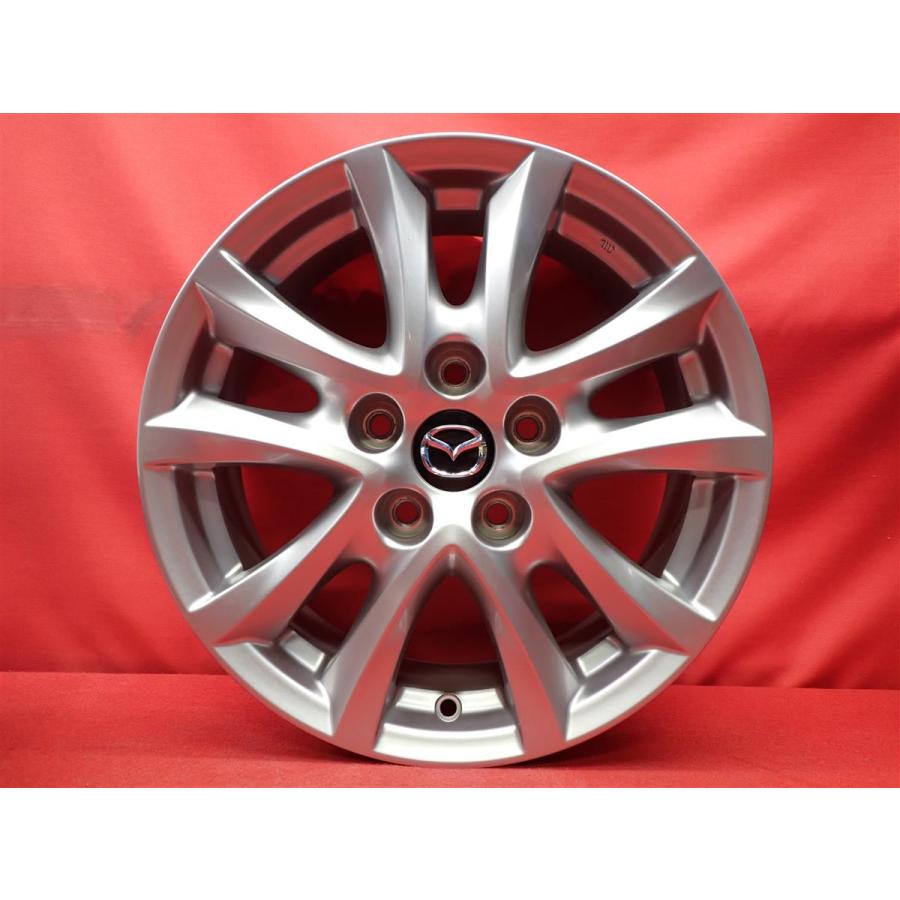 ③本目　マツダ純正ホイール　スタッドレス　BMアクセラ後期　高輝度　中古美品 MAZDA マツダ アクセラ BM系 15S 純正 中古品 アルミホイール 4本 6.5J
