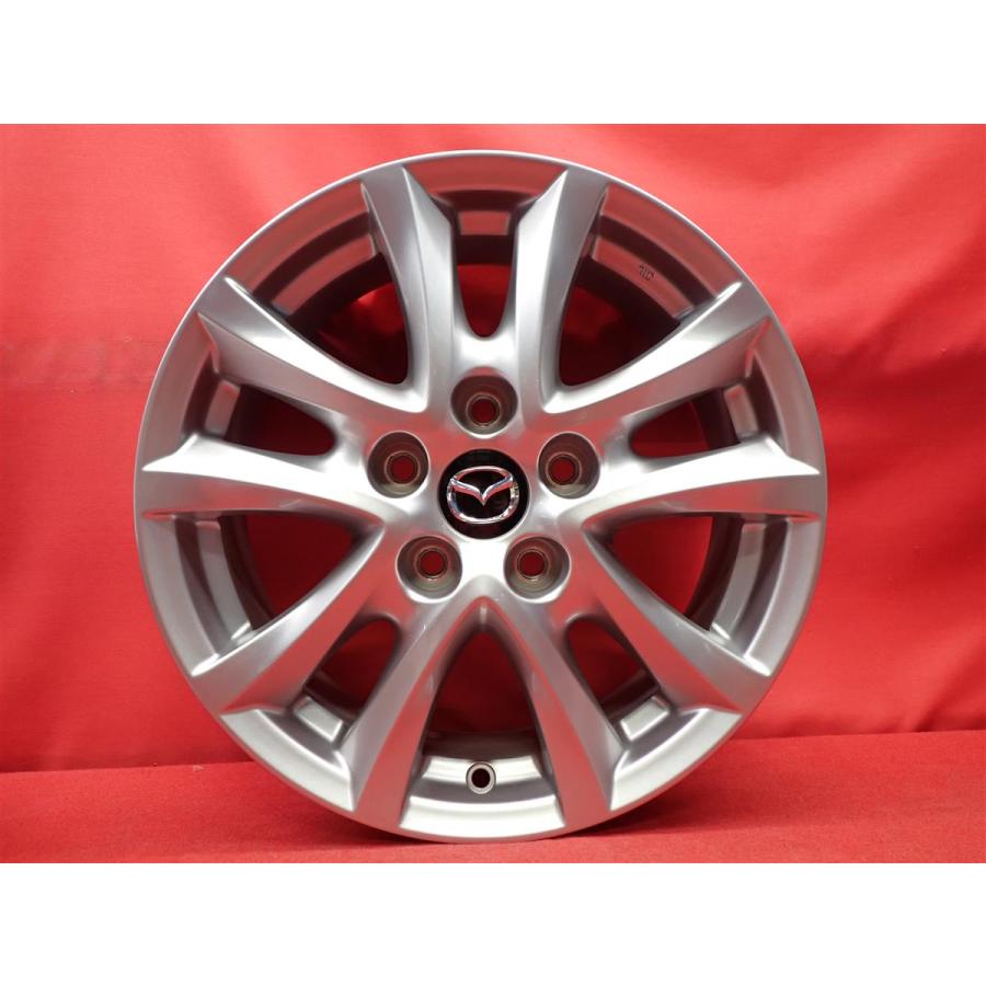 ③本目　マツダ純正ホイール　スタッドレス　BMアクセラ後期　高輝度　中古美品 MAZDA マツダ アクセラ BM系 15S 純正 中古品 アルミホイール 4本 6.5J