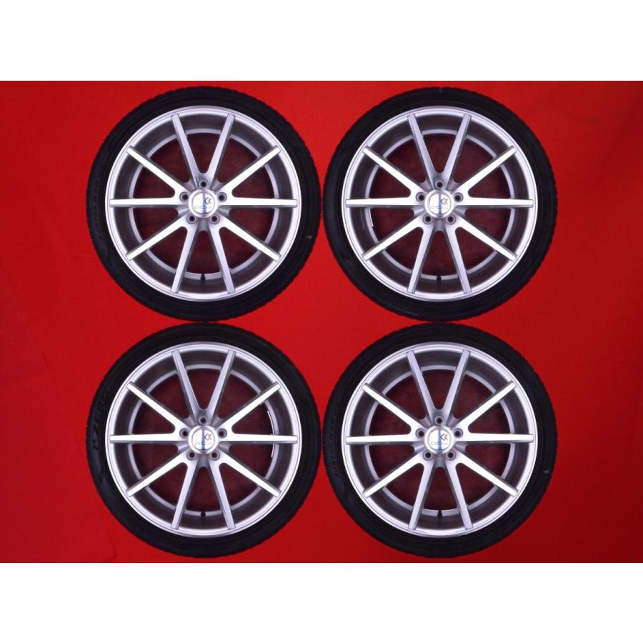 タイヤ付き中古ホイール 4本セット QCW QC1122 20x9J PCD114.3 5穴 +40 