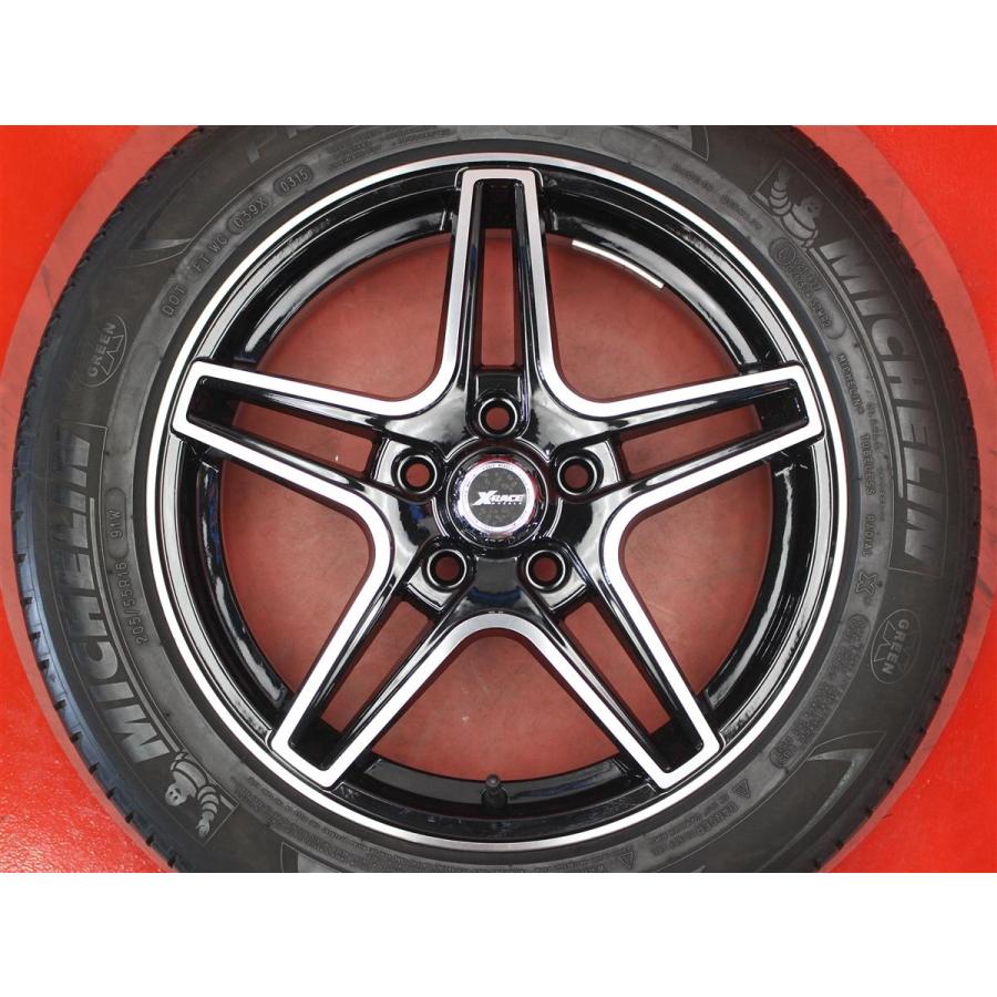 タイヤ付 4本 X-RACE QC5112 6.5J 16インチ PCD108 5穴 +50 ハブ径Φ63