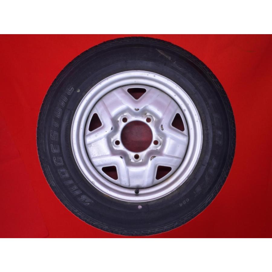 ジムニー中古鉄ホイール 2025年製ブリヂストン 175/80R16 ×4本 激安 中古 単品1本】 スズキ ジムニー 純正 スチールホイール 鉄