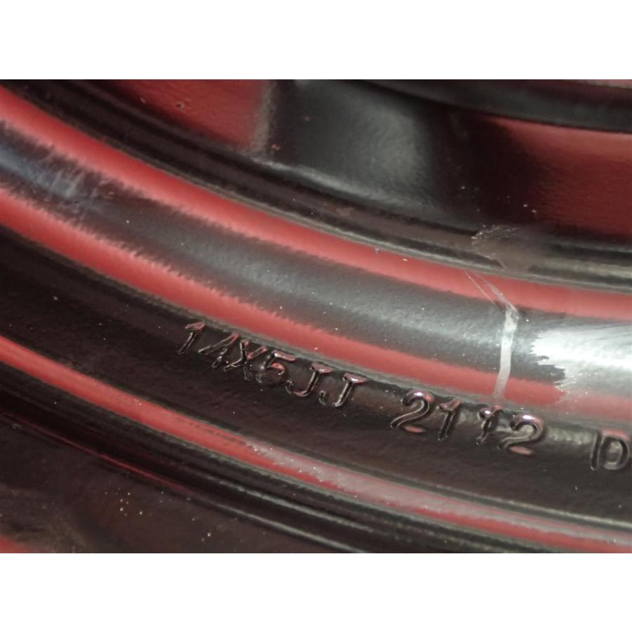 新品タイヤ付 4本 TTD RED&BLUEライン有 5J 14インチ PCD114.3 4穴 +38