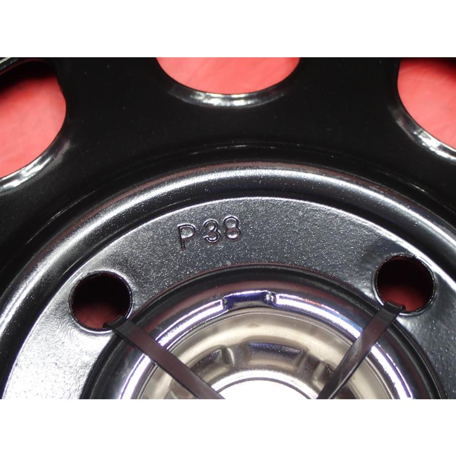 新品タイヤ付 4本 TTD RED&BLUEライン有 5J 14インチ PCD114.3 4穴 +38