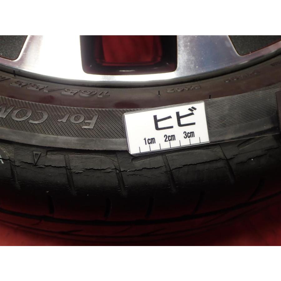 タイヤ付 4本 ワゴンR MH34 スティングレー 純正 4.5J 15インチ PCD100
