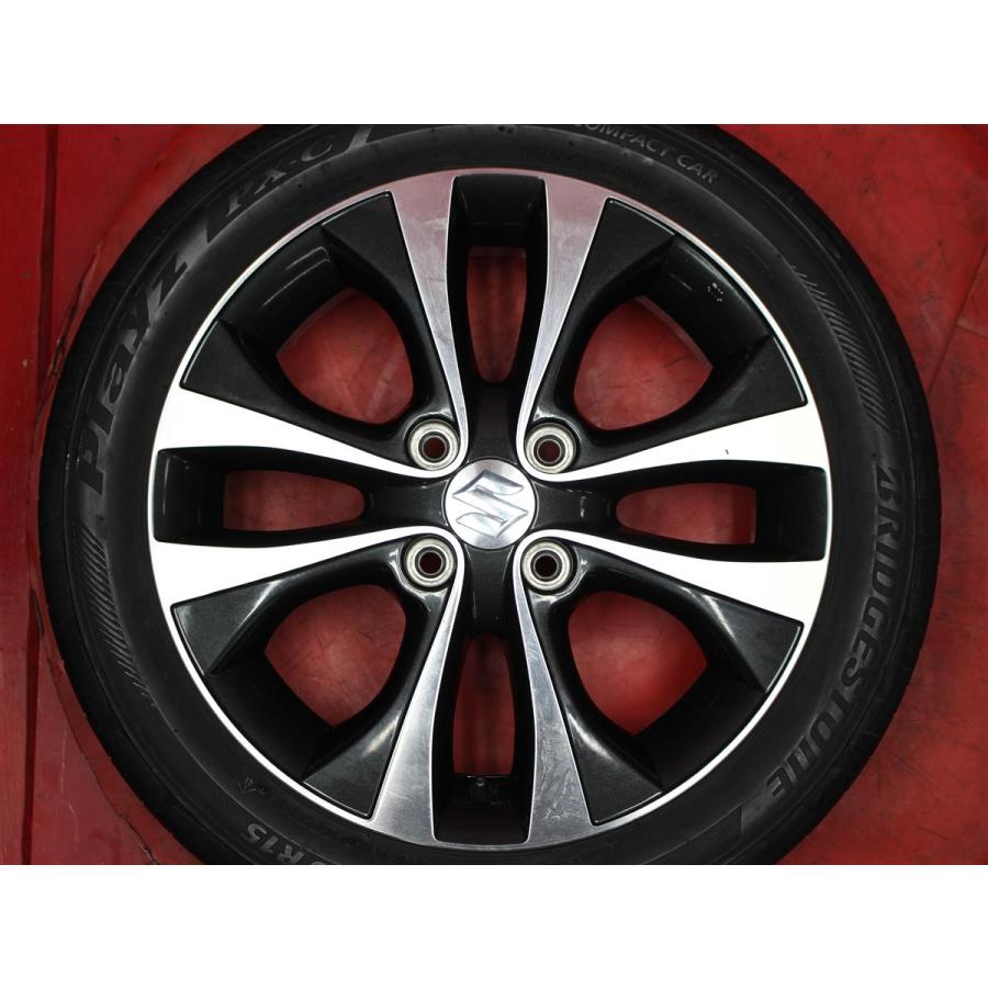タイヤ付 4本 ワゴンR MH34 スティングレー 純正 4.5J 15インチ PCD100