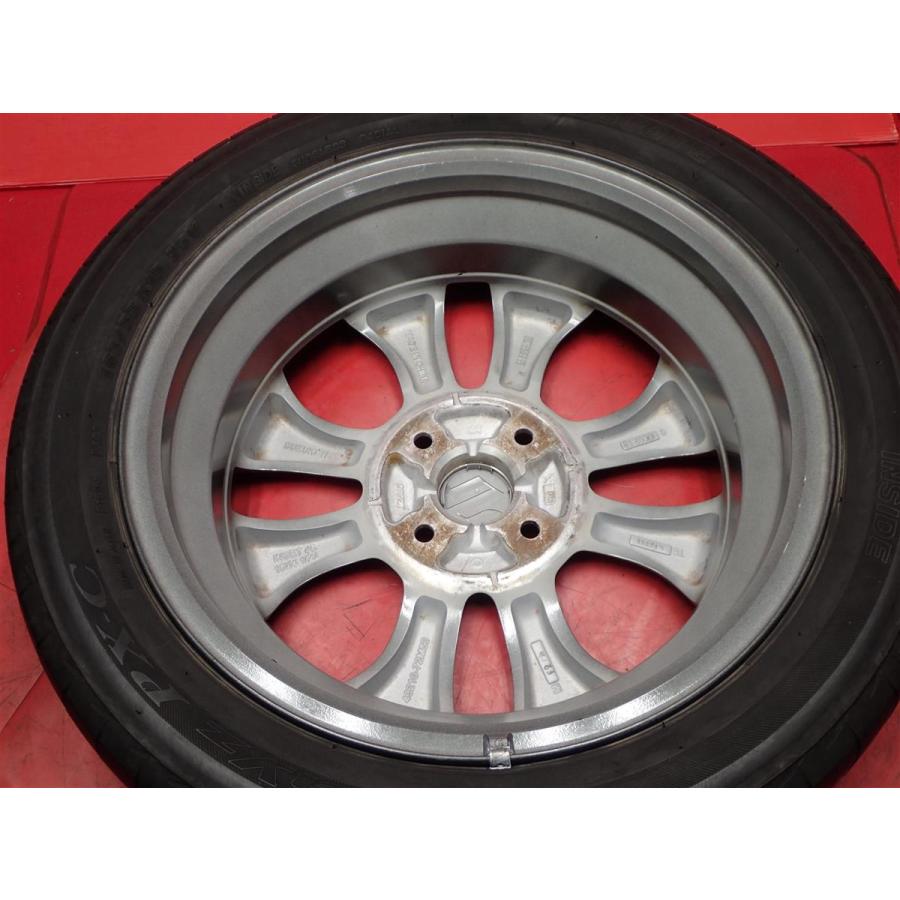 タイヤ付 4本 ワゴンR MH34 スティングレー 純正 4.5J 15インチ PCD100