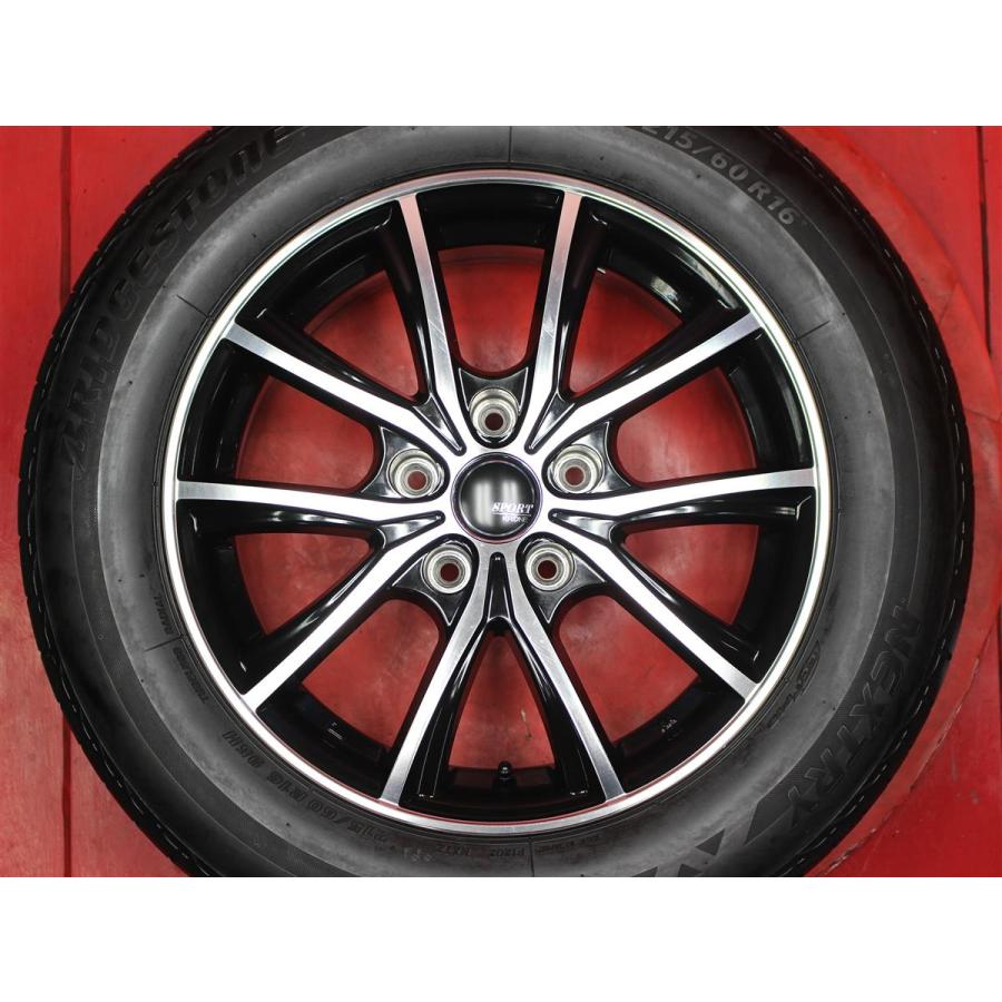 タイヤ・ホイール rnkpjp110 SPORT KRONE 6.5J 16インチ PCD114.3 5穴 +38 ハブ73 + ブリヂストン
