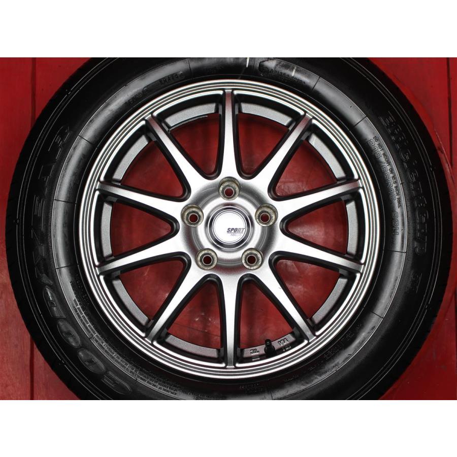 タイヤ付 4本 SPORT ABELIA 6.5J PCD114.3 5穴 +38 ハブ径73