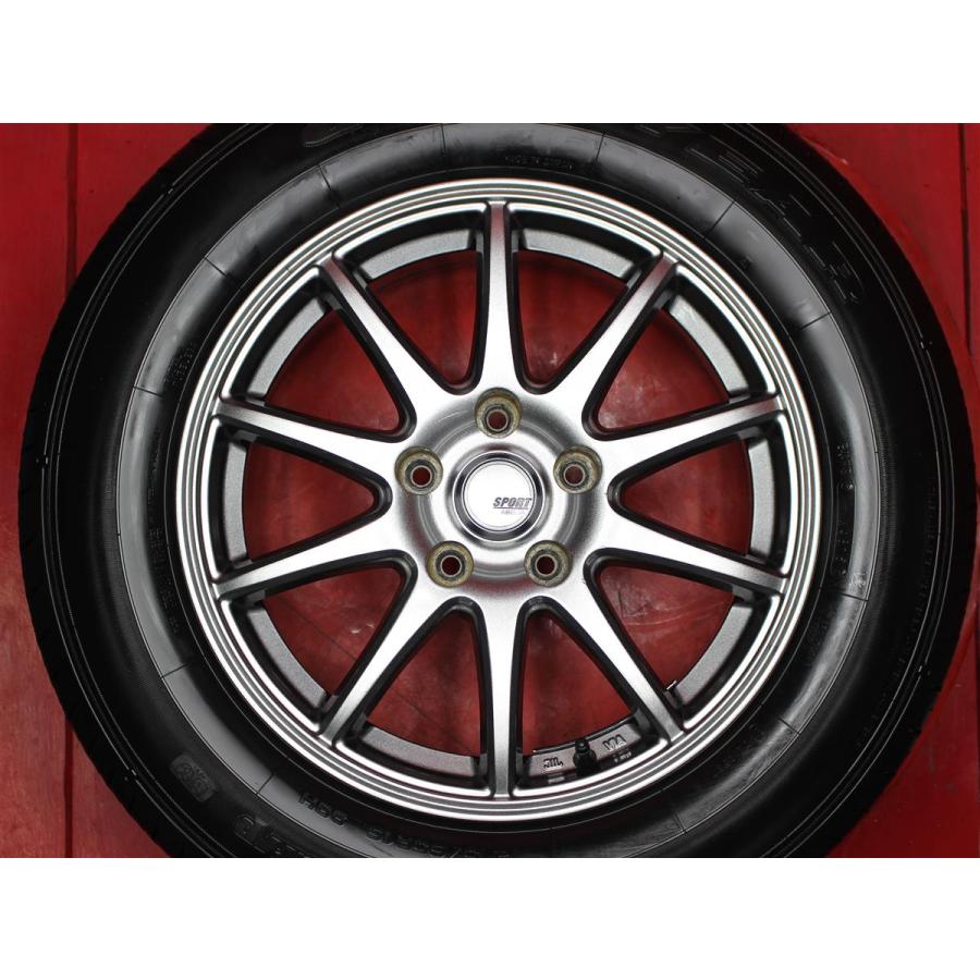 タイヤ付 4本 SPORT ABELIA 6.5J PCD114.3 5穴 +38 ハブ径73