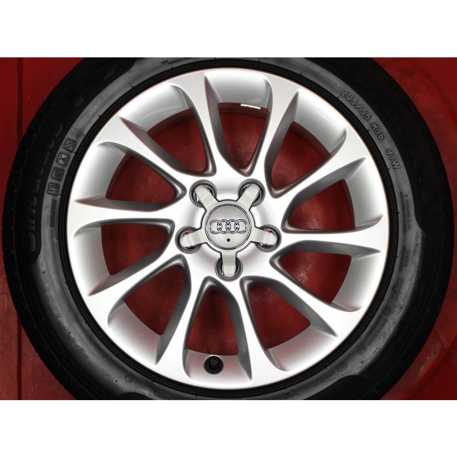 アウディ A3 8V 純正 6.5J 16インチ PCD112 5穴 +46 ハブ57 ピレリ