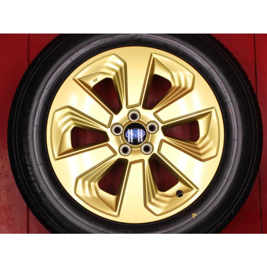 ゴールド 再塗装品 フォレスター SJ5 後期 純正 7J 17インチ PCD100 5
