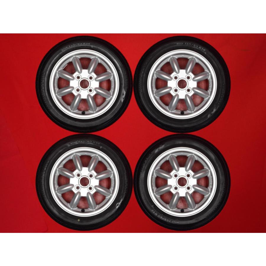 経典ブランド 4.5J 純正 MINILITE ダイハツ 14インチ ハブ54 +45 4穴 PCD100 タイヤ・ホイール