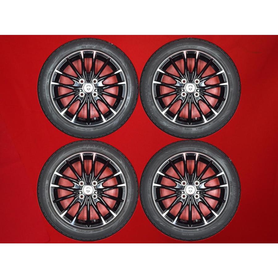 ESTROSA DF-10 4.5J 15インチ PCD100 4穴 +45 ハブ67 ダンロップ EC202 