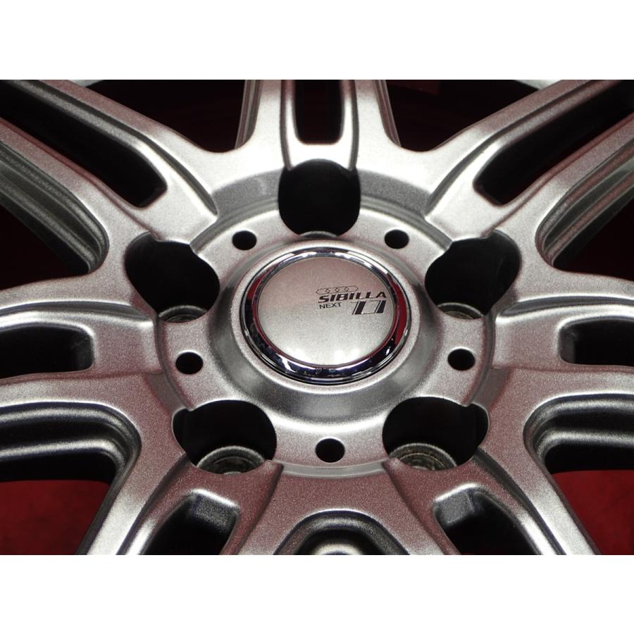 新品同様 タイヤ付 SIBILLA NEXT Z-7 7J 17インチ PCD114.3 5穴 +38 