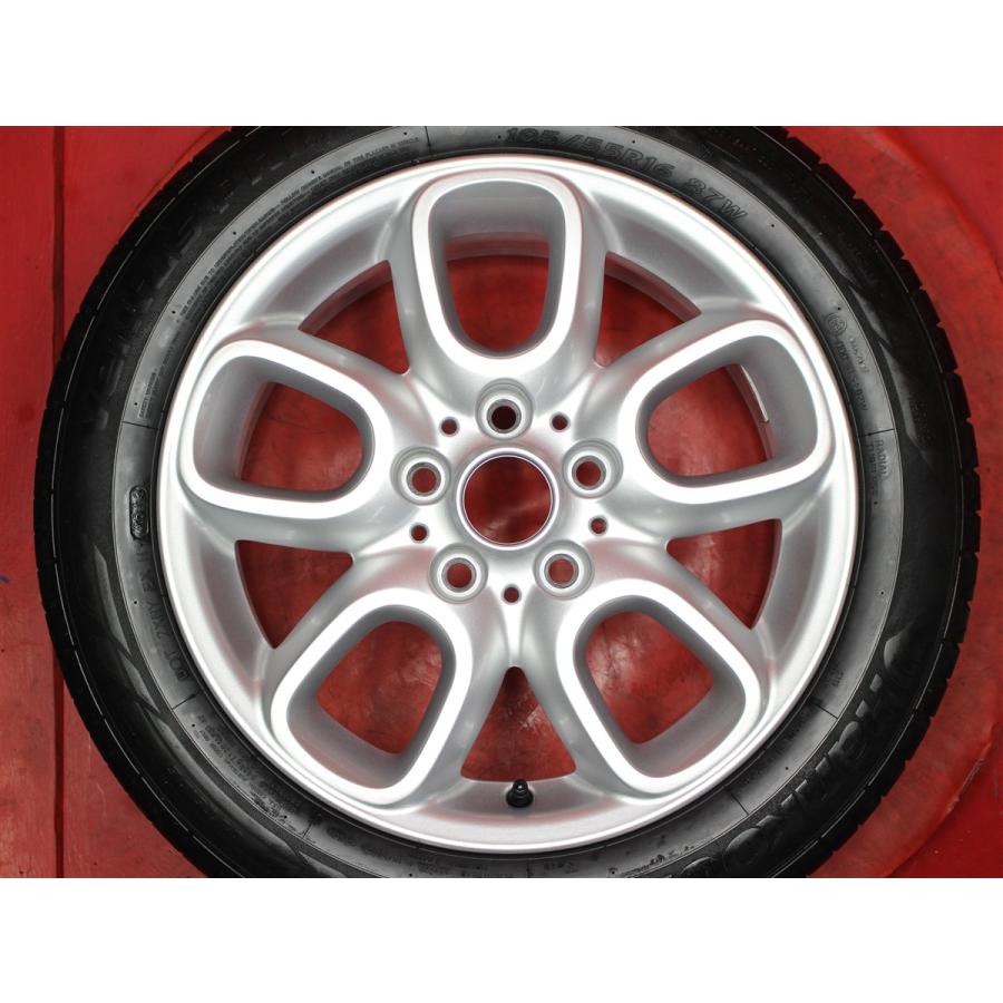 F5型MINI純正ループスポーク+ブリヂストン製195/55R16スタッドレス タイヤ付 MINI ミニ F56 純正 ループスポーク494 7J 16インチ PCD112 5