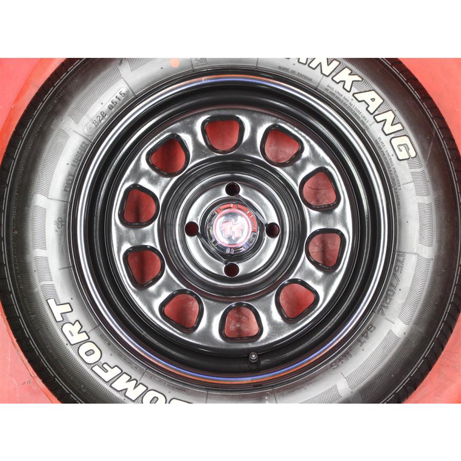 新品未使用品 タイヤ付 TTDスチール 6J 14インチ PCD100 4穴 +38
