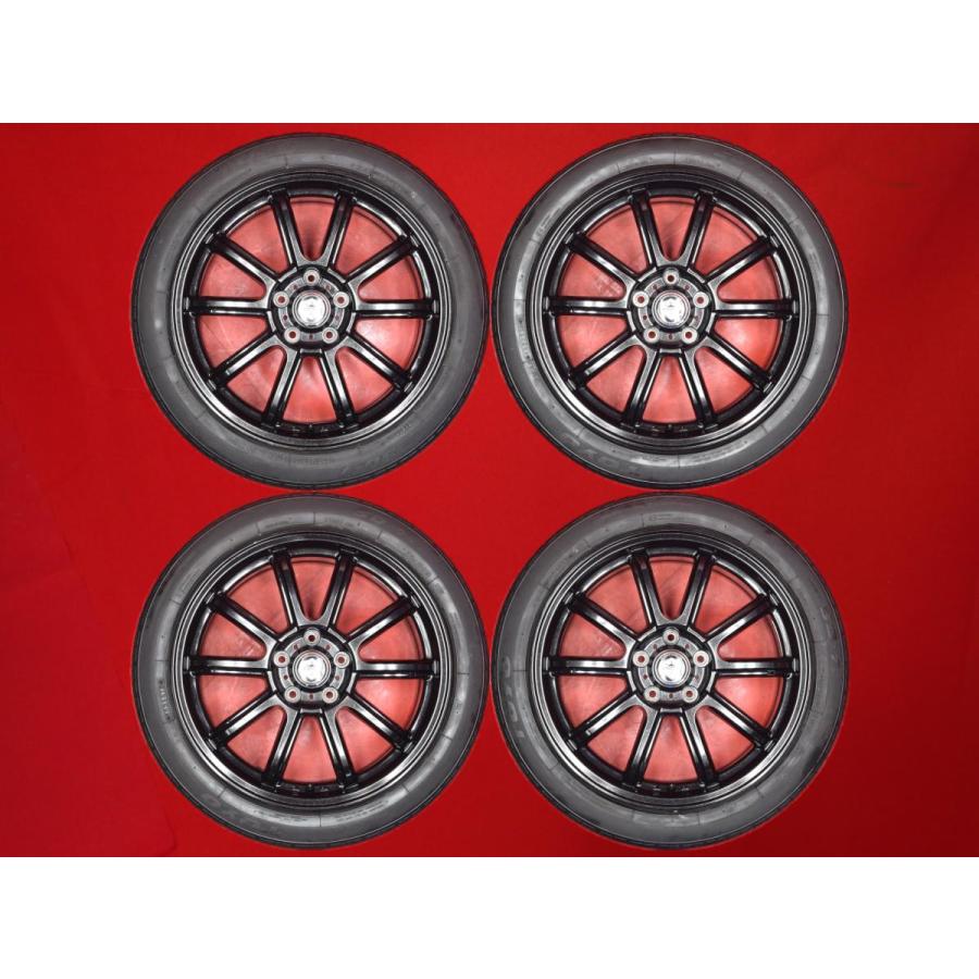 良山 タイヤ付 ESTROSA ブラック 黒 7.5J 18インチ PCD114.3 5穴 +55 