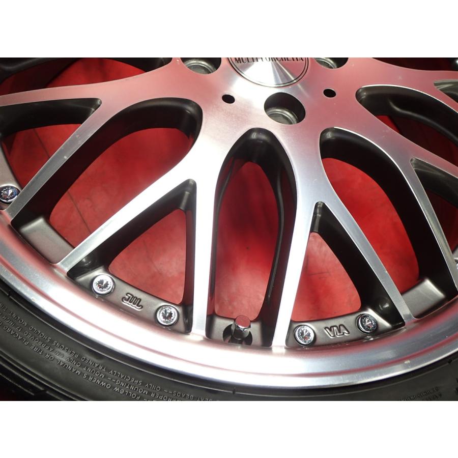ロクサーニのマルチフォルケッタ 17×7Ｊ+47 PCD5-100 Yahoo!オークション - 超美品 ロクサーニ マルチフォルケッタ2