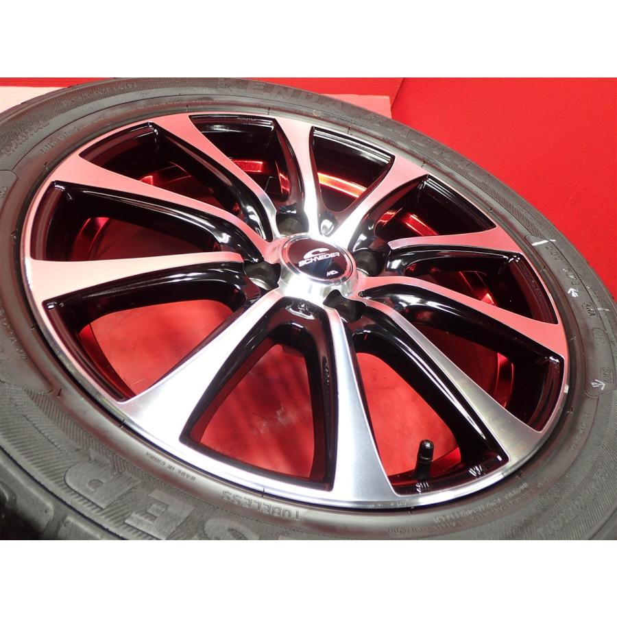 タイヤ付 シュナイダー RX01 6J 16インチ PCD100 4穴 +43 ハブ67