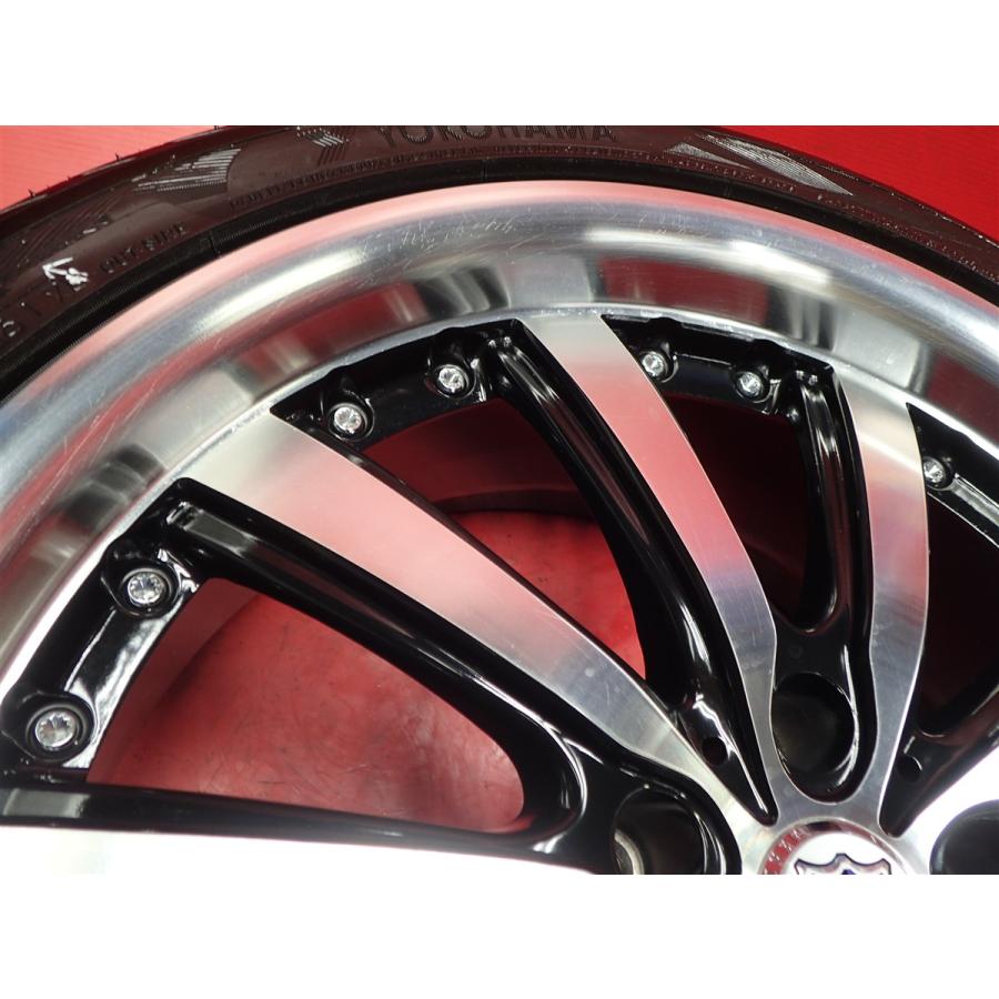 良山 タイヤ付 シュタイナー VS5 8J 19インチ PCD114.3 5穴 +38 ハブ73