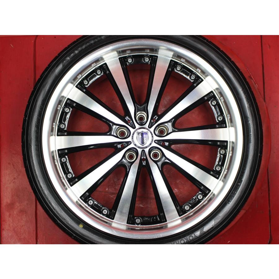 良山 タイヤ付 シュタイナー VS5 8J 19インチ PCD114.3 5穴 +38 ハブ73