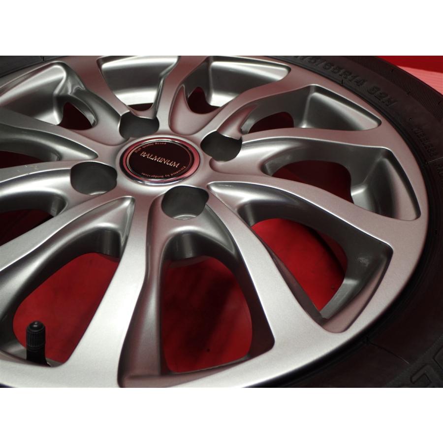 高級 タイヤ付 バルミナ BALMINUM TR10 5.5J 14インチ PCD100 4穴 +39